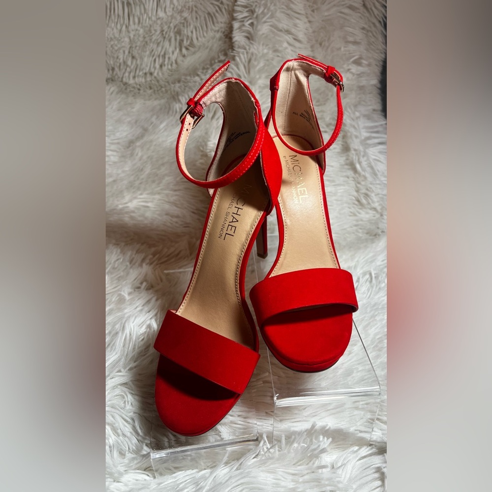 Michael Shannon Vibrant Coral Heels